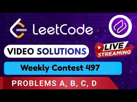 Leetcode Weekly Contest 497 | Video Solutions (A - D) By Aftab | Codehurdle