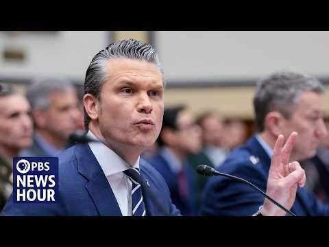 Hegseth’s contentious hearing in Congress reveals partisan divide over Iran war