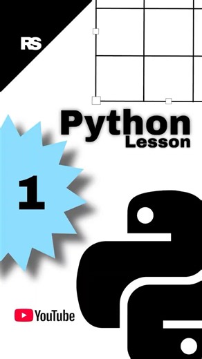 Python for beginners: Lesson 1 | Ressdale Studio