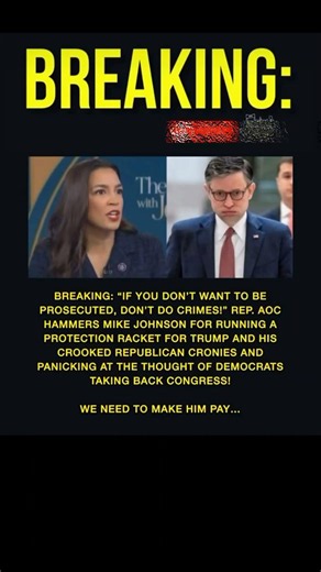 AOC Blasts Mike Johnson in Fiery Speech | Congress Erupts