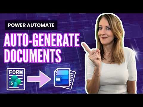 Power Hour: SharePoint action for generating a document from a form