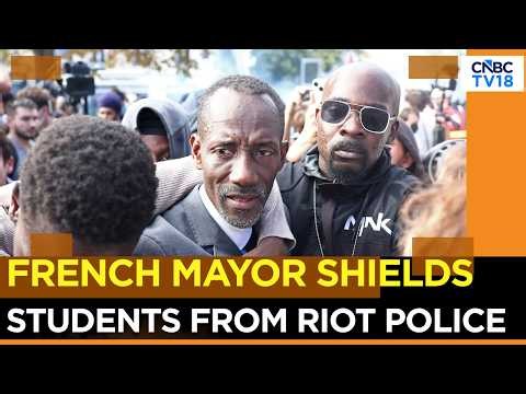 Paris Suburb Mayor Shields Students From Riot Police | Protests Spread To Belgium | N18G | CNBC-TV18