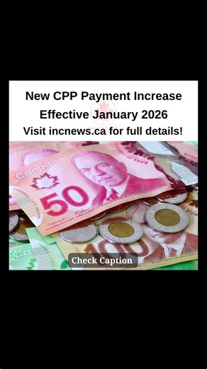 🇨🇦 A new CPP payment increase is coming in January 2026, raising monthly pension deposits for millions of Canadians 🇨🇦 The increase will permanently reset CPP payments for the year ahead as inflation adjustments take effect 🇨🇦 Check out who qualifies for CPP, how much payments increase, and all the 2026 CPP payment dates 👇 🔗 Link in bio @immigrationnewscanada.ca for full details! #cpp #canada #pension #seniors #retirement