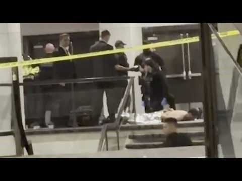 White House Correspondent's dinner shooting: Surveillance and suspect arrest video + ballroom scenes