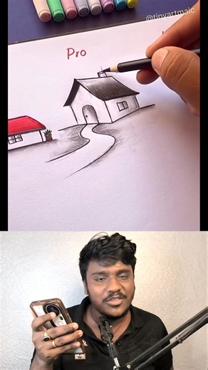 How to Draw A House! 🤯 @TinyArtMagic