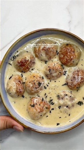 How to Make Perfectly Creamy Chicken Meatballs