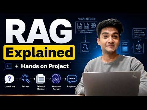 RAG Explained in 20 Minutes | Retrieval Augmented Generation + Hands on Project