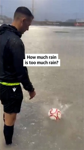 'Referee, so are we playing or not?': flooded pitch inspection in Ibiza fails miserably