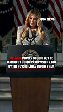 HEAR IT: First Lady Melania Trump delivers POWERFUL message #politics #shorts #trump