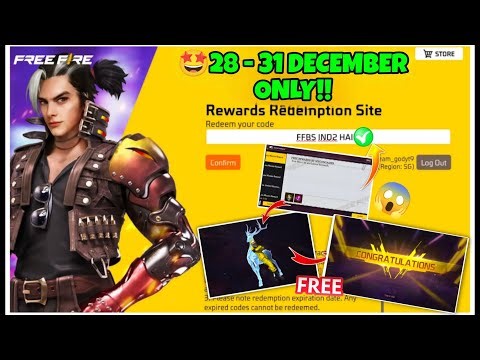 FREE FIRE REDEEM CODE TODAY 29 DECEMBER |FF REWARDS REDEEM CODE | FF REDEEM CODE TODAY 29 DECEMBER