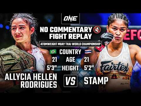 Muay Thai MAYHEM 🔥 Allycia Hellen Rodrigues vs. Stamp | Full Fight With No Commentary 🔇