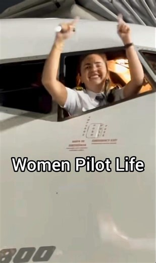 women pilot Life #shorts #women #pilot #airplane #youtubeshorts