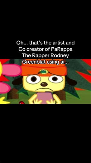 I'm actually so upset rn I hope he stops using ai I love him and his work to death especially PaRappa it's a huge comfort series for me #PaRappa #parappatherapper #playstation #foryoupage #fyp