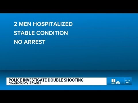 Police investigating double shooting at barbecue restaurant.