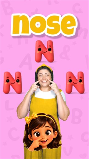 Letter N Song 👃 #alphabet #learning #english #kidssongs #nurseryrhymes #phonicsong