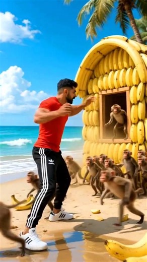 القرد سرقني والفيل خدعني في اخر لحظة 🐘 #viral