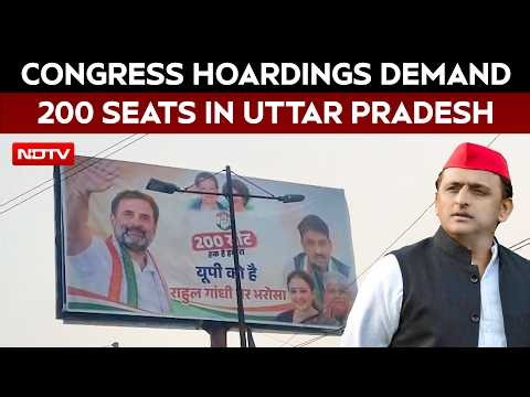 UP Elections 2027 | Congress Hoardings In Lucknow, Amethi, Raebareli Signal Push For 200 Seats In UP