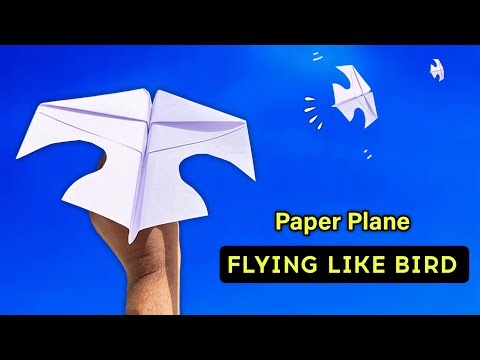 Flying Like a Bird Paper Plane 🕊️ | Amazing Easy Origami Paper Airplane That Glides Far