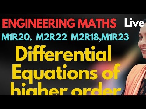 Differential Equations live #Ramareddymathsacademylive #M1R20 live #M2R22live #M2R18 #M2R23 #riddle
