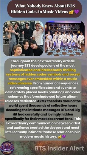 "What Nobody Knew About BTS Hidden Codes in Music Videos 🔐💜"