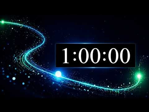 1 Hour Timer Relaxing Countdown with Music | Animated Background | Study, Focus & Productivity Timer
