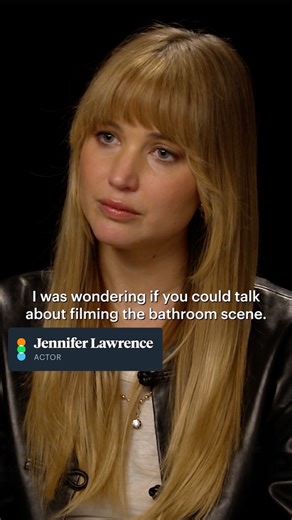 Letterboxd on Instagram: "Jennifer Lawrence talks about filming the bathroom scene in Die My Love 🛁 Watch the full interview at the link in bio. Die My Love is now streaming on MUBI."