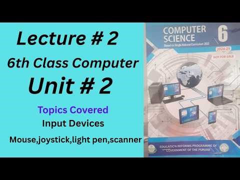 Components of a Computer System II Unit 2 Lecture 2 II 6th Class Computer II