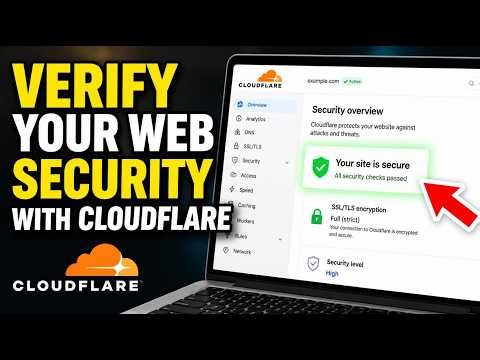 How to Verify Your Web Security with Cloudflare - Easy Tutorial
