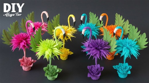Create Beautiful Flamingo Crafts With Simple Materials