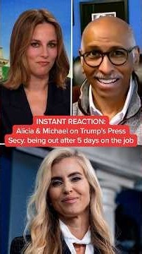 INSTANT REACTION: Alicia & Michael on Trump's press secy. being out after 5 days on the job