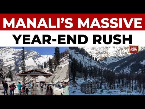 Manali Witnesses Huge Tourist Rush Ahead of New Year; Visitors Await Fresh Snowfall | India Today