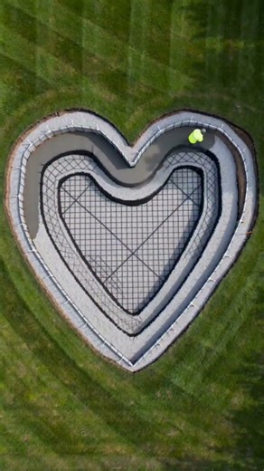 Building a BEAUTIFUL Heart-Shaped Pool in My Backyard! ❤️💦 #diy #satisfying #backyard #diyprojects