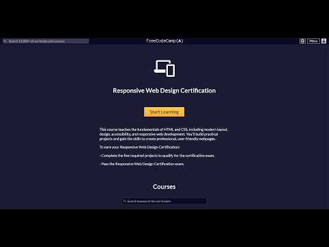 Day 001 | FreeCodeCamp Journey | Responsive Web Design