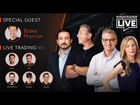 NinjaTrader Live | Futures Trading + Analysis | Blake Morrow, Kane + Leo, Nick + Xy + Stowe 5/13