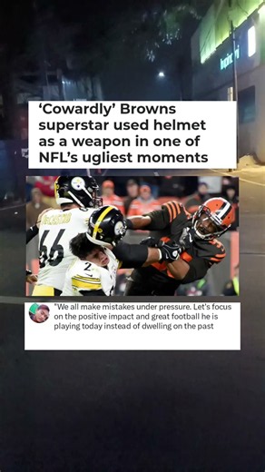 Cowardly’ Browns superstar used helmet as a weapon in one of NFL’s ugliest moments#sports#news