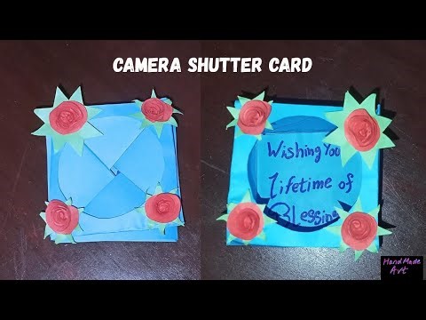 Diy camera shutter card || surprise message card idea