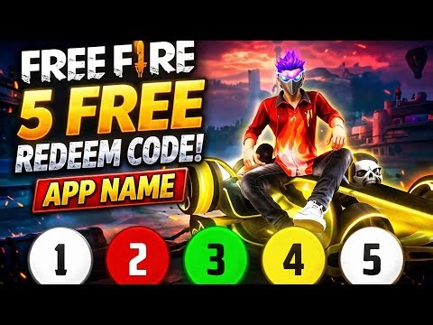 5 FREE REDEEM CODES! Don’t Miss This 😱💎 Claim Your Free Rewards NOW in Free Fire!