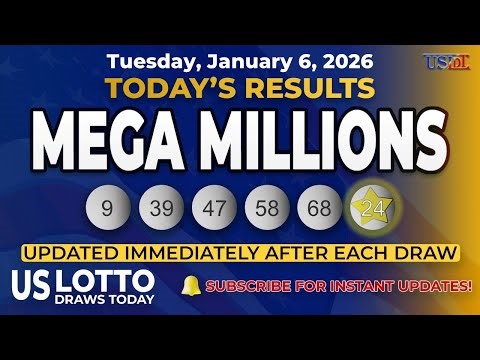 Mega Millions Results Tonight – Official Winning Numbers for Tuesday, January 6, 2026