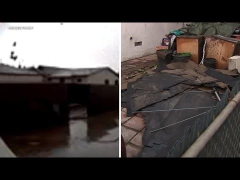 Strong winds blow roof off Los Angeles home during storm