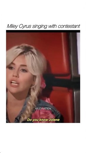 Miley Cyrus Sings “Jolene” with a The Voice Contestant and Steals the Show 😭🔥| #shorts #mileycyrus