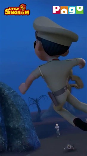 Little Singham Ka Skeleton Se Face-Off!😱😂| Cartoon for Kids😍| #shorts | @PogoChannel