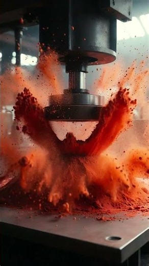 Hydraulic Press vs Powder Explosion | Satisfying Slow Motion 4K #hydraulicpress #satisfying