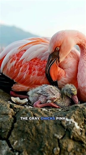 Flamingos Produce Milk to Feed Their Babies?!😱🩷#Flamingo #Flamingos #AnimalFacts #BabyAnimals#shorts