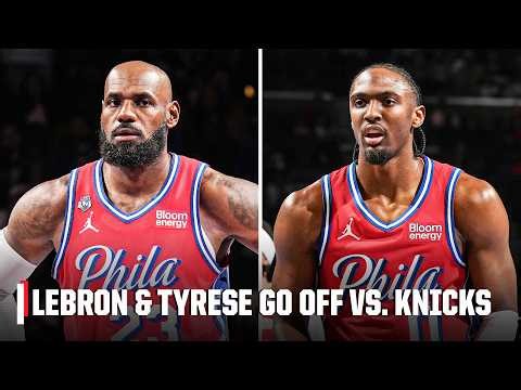 LeBron James & Tyrese Maxey lead 76ers to NBA Cup victory over the defending champs 😤 | NBA on ESPN