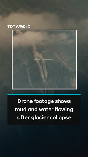 Drone footage shows flood risk after deadly China Nepal glacier collapse