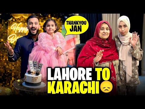 Flying Lahore to Karachi on my Birthday😭Surprise celebration by Minsa Family😍