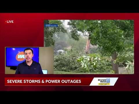 We Energies crews work to restore power to customers after severe storm damage in southeast Wisco...