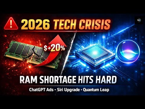 2026 Tech Crisis: RAM Shortages Raise PC Prices, ChatGPT Ads Loom, Siri Upgrades | Ep. - 26/ 01