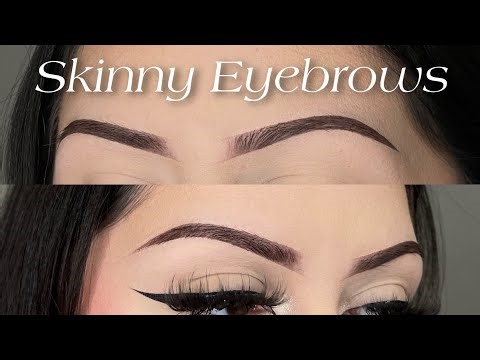 Thin Eyebrow Tutorial For Beginners | Kayla Martinez