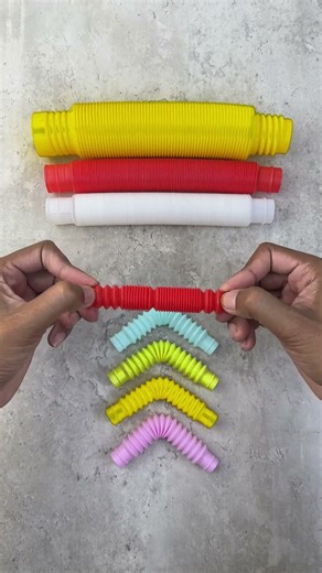 Satisfying Pop Tube Arrow Art | ASMR Color Changing Stack #asmr #relaxing #diy